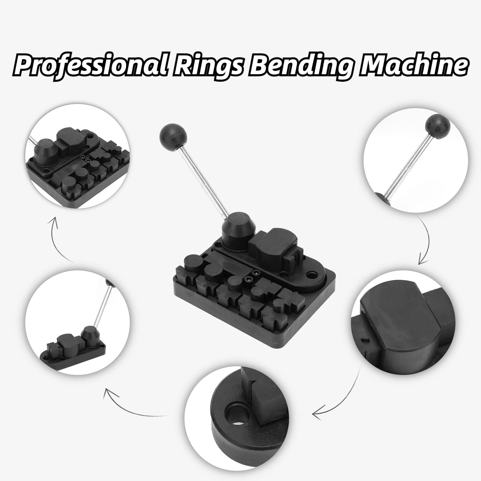 Ring Bender Tool For Spoon Rings ,Ring Bending Tool Set,Jewelry Bending Machine Set Multifunctional Rings Earrings Bending Tools Jewelry Making Tool