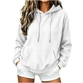 thumbnail image 2 of Mifsaly Womens Oversized Hoodies Long Sleeve Cozy Pullover Tops with Pocket Fashion Loose Fit Comfortable Warm Causal Sweatshirts, 2 of 8