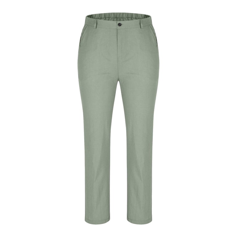mint green dress pants mens Men's Linen-Look Sea Foam Green Suit Pants, 48 Short, Modern Fit