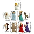 thumbnail image 3 of 9Pieces Nativity Scene Statue Christmas Novelty Button Flat Back Charm Embellishments for Crafts Ornaments Accessories, 3 of 8