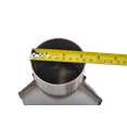 thumbnail image 3 of FGJQEFG T409 Stainless Steel Exhaust Stamped Y Pipe 3'' Inch ID Single to 2.25'' Inch ID Dual Exhaust Adapter Connector, 3 of 5