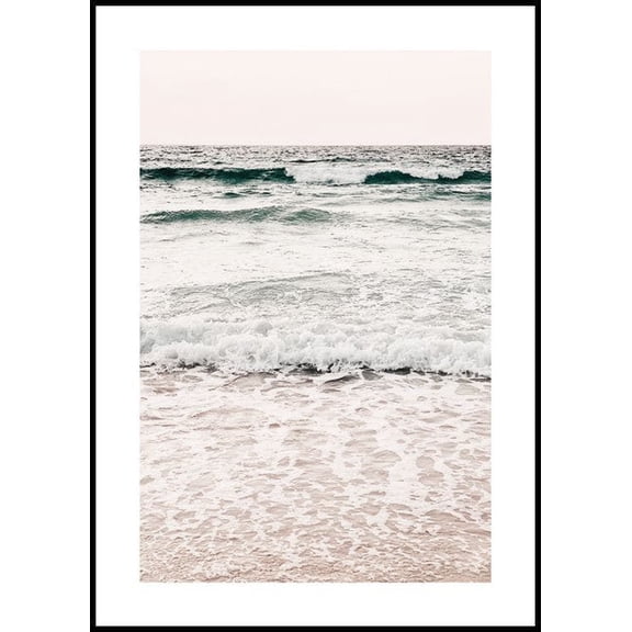 Calming Waves Poster Wall Art, Modern Wall Decor For Living Room Bedroom, 12x18 UNFRAMED