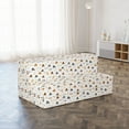 thumbnail image 4 of Rural Foldable Mattress, Chicken and Feathers Rooster, 78.7" x 47.2", Cinnamon and Apricot, by Ambesonne, 4 of 6