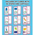 Carson Dellosa States and Capitals Flash Cards for Kids Ages 8