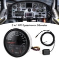 thumbnail image 4 of 110mm 3 - in - 1 GPS Speedometer Odometer with Voltmeter Fuel Level Gauge for RV Yacht Truck Red Backlight, 4 of 7