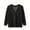 Black 02, variant on DeHolifer Womens V-Neck Cardigan Button Up Long Sleeve Loose Knit Sweater Open Front Solid Color Lightweight Cardigans Black Free Size