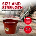 thumbnail image 2 of Little Giant Heavy Duty 22 Quart Flat Back Plastic Bucket with Metal Handle, 2 of 6