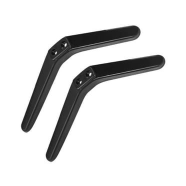 Bunblic 2 Pieces TV Stand Mount Table Top TV Base Black Holds up to 99lbs TV Legs Table Top TV Stand for Most Televisions Office Home