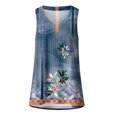 thumbnail image 6 of Women Tank Tennis Tops for Women Casual Loose V Neck T Shirt Summer Fashion Camisole Tennis Top Comfortable Everyday Wear Blue L, 6 of 6