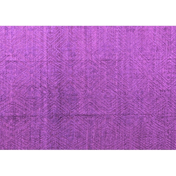 Ahgly Company Indoor Rectangle Abstract Purple Modern Area Rugs, 5' x 8'