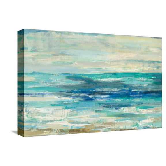 Art.com Shimmering Sea Stretched Canvas Print Wall Art by Silvia Vassileva, 18" x 12"