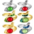 thumbnail image 1 of 6 anillos de ganchillo para tejer, anillos con forma de pavo real, anillos de ganchillo de estilo vintage, 1 of 5