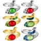 thumbnail image 1 of 6 anillos de ganchillo para tejer, anillos con forma de pavo real, anillos de ganchillo de estilo vintage, 1 of 5