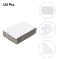 thumbnail image 3 of Unique Bargains 120 Pack Adjustable Cardboard Corner Protector Cardboard Edges Protector 9.5x9.5cm Fits 0.5, 1 and 1.5 Inch White, 3 of 6