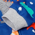thumbnail image 4 of Toddler Boys Dinosuar Zip-Up Hoodie Winter Fall Long Sleeve Top 2-7 Years, 4 of 6