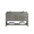thumbnail image 2 of Willow Collections  60 in. W x 22 in. D Parker Double Sink Bathroom Vanity with Countertop Elephant Skin Gray 2" Piatra Gray, 2 of 5