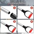 thumbnail image 5 of LinenLoon Shovel D Grip Handle. 1-1/4" Inner Diameter 32mm PVC Spade Snow Shovel Replacement Handle Garden Accessories for Digging Raking Tool Red-Black, 5 of 5