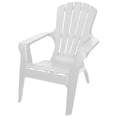 thumbnail image 2 of Gracious Living Resin Adirondack Chair, White, 2 of 5