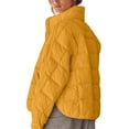 thumbnail image 5 of Breezora Womens Lightweight Packable Puffer Jacket with Zip Warm Winter Short Coat S Size Yellow, 5 of 5