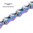 thumbnail image 3 of Chaîne de Vélo Colorée en Acier au Carbone VXM à 11 Vitesses avec Placage Électrolytique Complet pour la Résistance à la Rouille – Conception de Précision à 116 Pas pour un Changement de Vitesse en Douceur sur Vélos de Montagne et de Route, Option Personnalisable pour Amélioration, 3 of 6