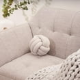 thumbnail image 6 of Bearaby Hand-Crafted Knot Pillow Ball - Relieve Stress with Oeko-TEX Certified Organic and Gently Weighted Material - Handcrafted Throw Pillows from Natural Latex Foam (Moonstone Grey, Medium), 6 of 15