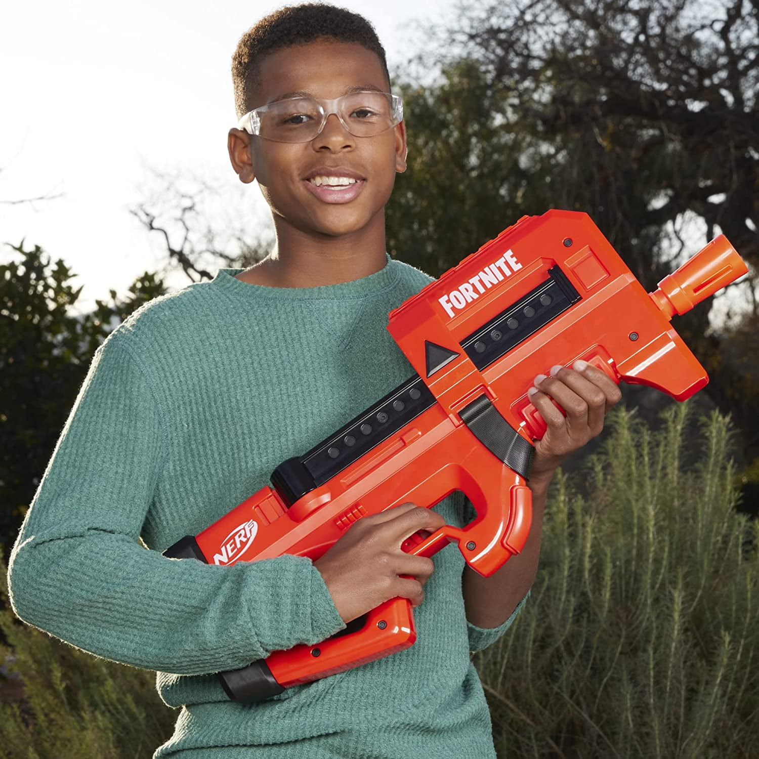 Nerf Fortnite Compact Motorized Electronic Dart Blaster Kids Toys for Outdoor Summer Games Ages 8 and Up