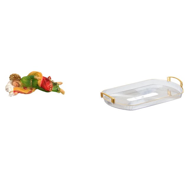 Escultura de resina de José durmiendo, figura decorativa para escritorio, bandeja rectangular nórdica, organizador de joyas para mesa, estante, oficin