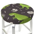 thumbnail image 3 of Naloa Dinosaur Skeleton Round Bar Stool Cushion Cover 12-14 inch, Fits Kitchen, Office, Restaurant Chairs - 14 inch, 3 of 7