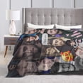 thumbnail image 4 of Daniel Radcliffe Fashion Personality Blanket Winter Super Soft Quilt Bed Durable Warm Lightweight Blanket 50""x40"", Black, 4 of 6