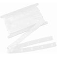 thumbnail image 1 of 10 yardas de cinta blanca con botones a presión, broches de plástico para coser, tiras de broches., 1 of 9