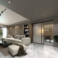 thumbnail image 3 of Doors55 Doors 55 Glass Room Divider Panel and Partition Wall, Partition Wall Divider & 2 panel room divider - Perfect Wall Divider for Room Separation & Partition Room Dividers, 3 of 4