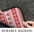 thumbnail image 6 of Red and White Christmas Pattern Door Rugs,Washable Non Slip Door Mats Indoor,Decorative Door Mats,Entry Mat Indoor for Entrance,Bedroom,Kitchen,Bathroom,30"x17", 6 of 6