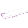 thumbnail image 5 of vidaXL Wall Shelf Light Brown 100x40x2 cm Treated Solid Wood Oak, 5 of 5