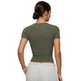 thumbnail image 3 of CRZ YOGA Softembrace Tops for Women Soft Casual Tight Basic Short Sleeve T-Shirt, 3 of 6