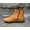 Yellow, variant on VKEKIEO Short Boots Flat Toe Flat Heel Flats Slip-On Yellow Fall Boots