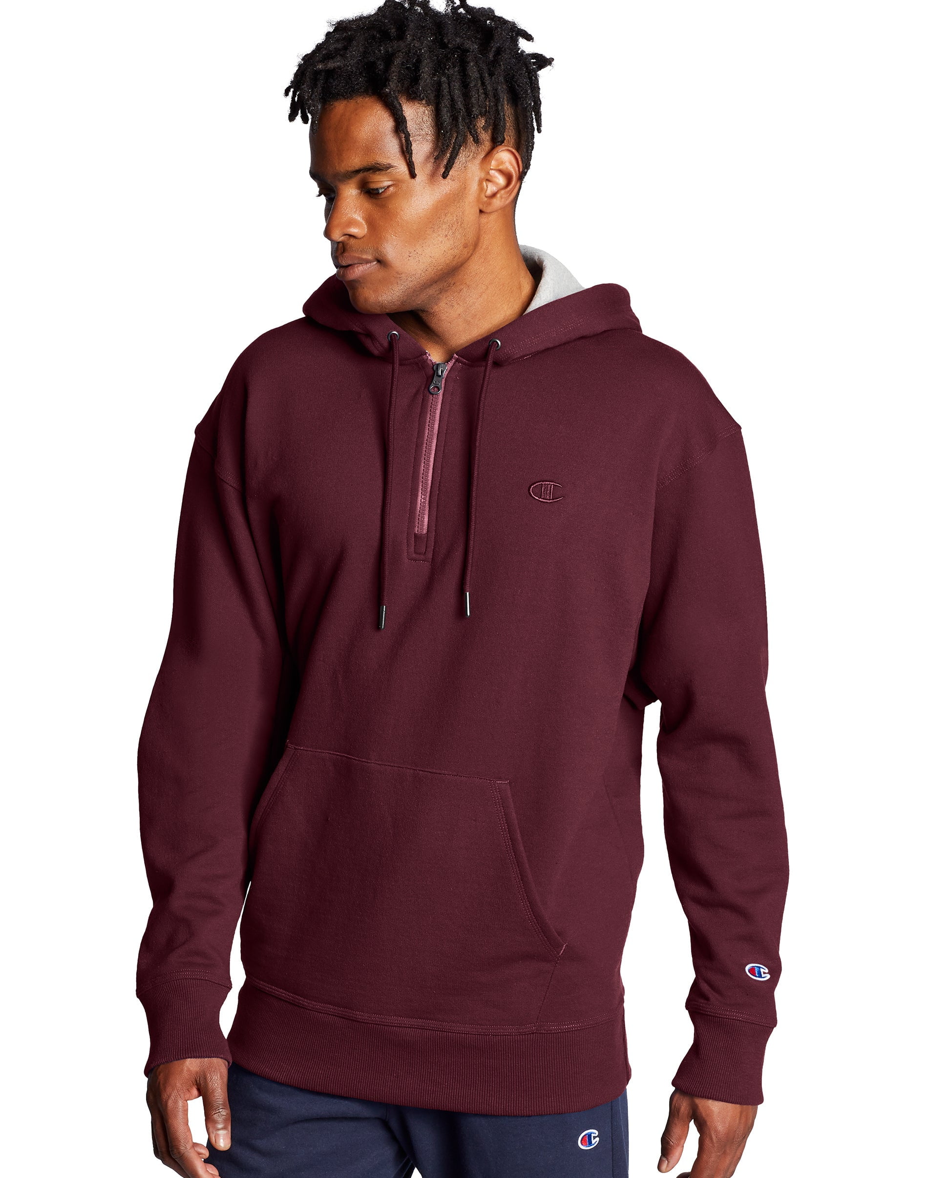 champion eco powerblend quarter zip