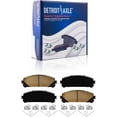 thumbnail image 5 of Detroit Axle - Brake Kit for 2015-2021 Lexus NX200t NX300h NX300, Drilled Slotted Brake Rotors Ceramic Brakes Pads 2016 2017 2018 2019 2020 Replacement : 12.91" inch Front and 11.06" inch Rear Rotors, 5 of 8