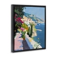 thumbnail image 3 of Stupell Industries Coastal Italian Balcony Black Framed Floater Canvas Wall Art design by Riley B, 21 x 17, 3 of 9