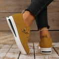 thumbnail image 4 of Yellow Ladies Comfort Footwear With Buckle Detail And Thick Sole For Height Boost Ideal For Cold Weather Use, 4 of 9