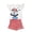 Minnie Mouse, variant on Disney Minnie Mouse Toddler Girls 2 Piece Pajama Short Set Red Gingham Gauze Summer Sleepwear Outfit