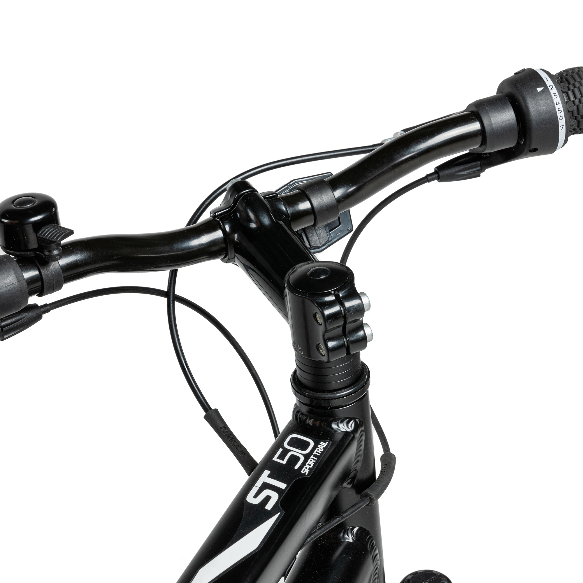 Decathlon Rockrider ST50, 21 Speed Aluminum Mountain Bike, 26", Unisex Black, Medium - image 5 of 13