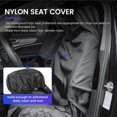 thumbnail image 4 of 2x Universal Waterproof Nylon Front Car Van Seat Covers Protectors Black Pair, 4 of 5