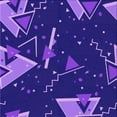 thumbnail image 1 of Ahgly Tapis d'Intérieur Lavable en Machine Carré Transitionnel Aztech Violet, 8 Pieds Carré, 1 of 7