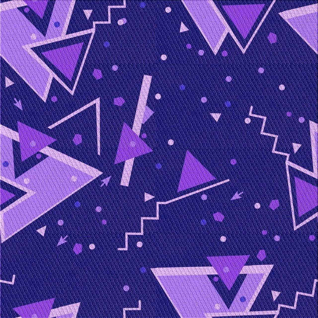 Ahgly Tapis d'Intérieur Lavable en Machine Carré Transitionnel Aztech Violet, 8 Pieds Carré