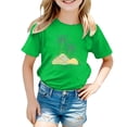 thumbnail image 3 of Chandails pour Filles Été Imprimé T-Shirt à Manches Courtes pour Filles Col Rond Vêtements d'Été Filles 6-7 Ans Vêtements pour Filles Tenue pour Fille, 3 of 4