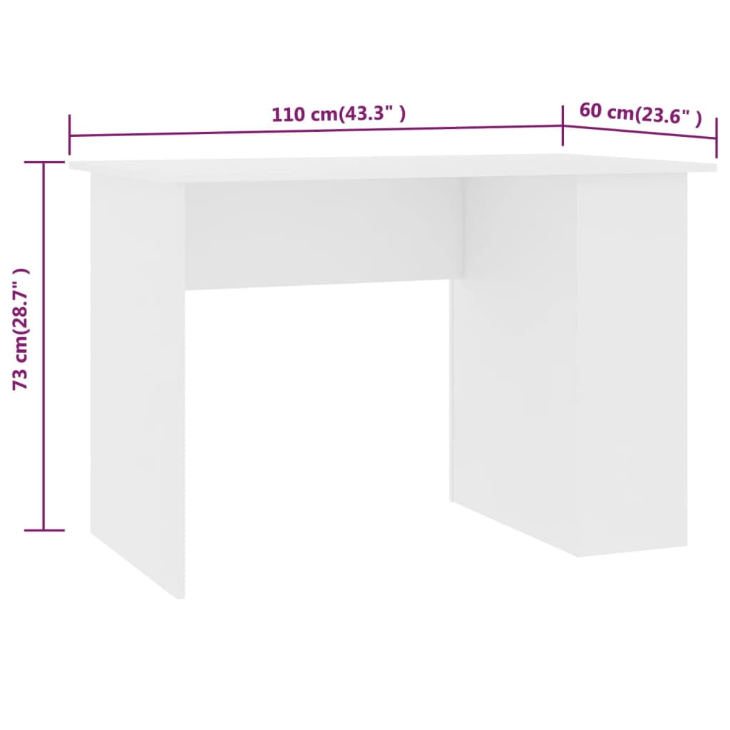 Lowestbest White Computer Desk, Small Study Writing Desk with Two Storage Shelves Lowestbest White Computer Desk, Small Study Writing Desk with Two Storage Shelves