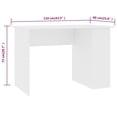 thumbnail image 4 of vidaXL Desk White 110x60x73 cm Engineered Wood, 4 of 4