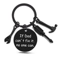 thumbnail image 5 of Father Day Keychain If Dad Can't Fix It Stainless Steel Hammer Screwdriver Wrench Dad Tools Mechanic Dad Decorative Key Tags, 5 of 8