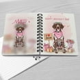 thumbnail image 4 of Happy Mother's Day German Shorthaired Pointer Love Dog Mom Heart Flower Spiral Bound Journal GSP Lover Dog Gift 5x7in Spiral Notebook - 12004, 4 of 5