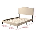 thumbnail image 3 of Manuel Upholstered Platform Bed Beige - King, 3 of 5